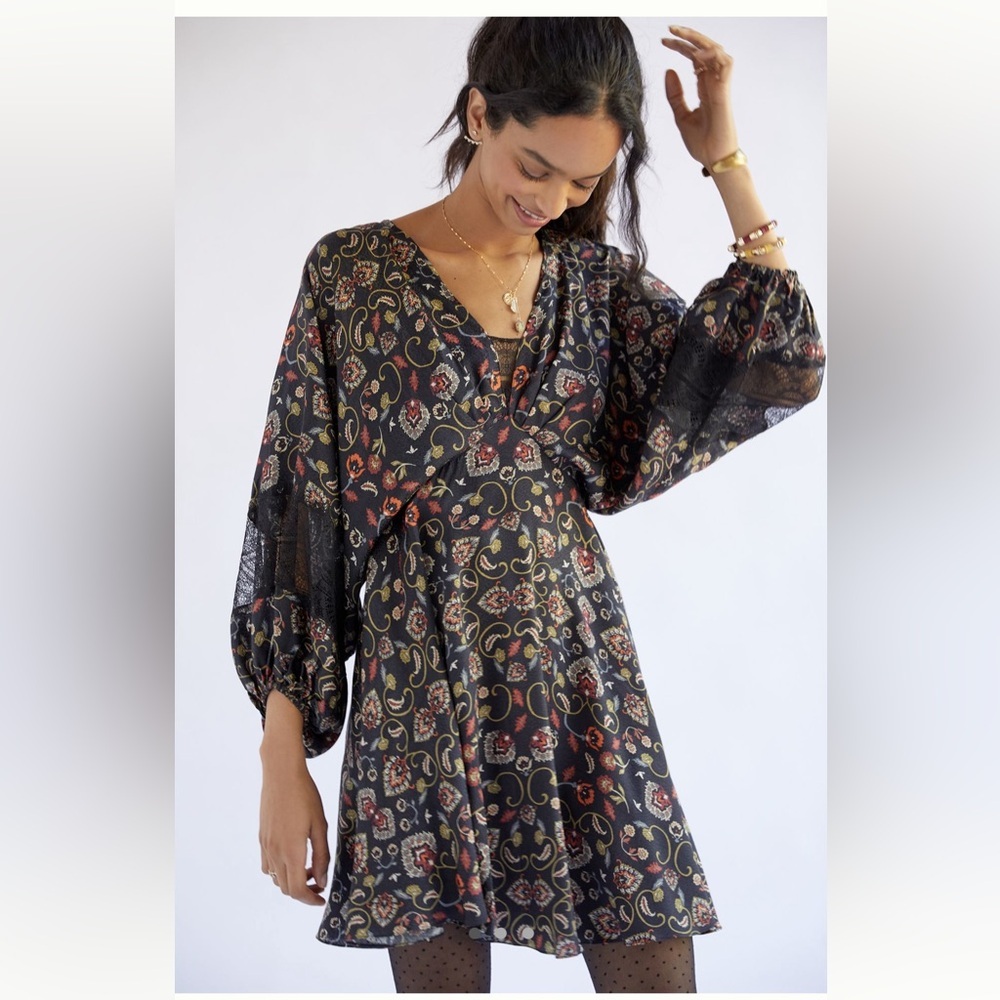 Anthropologie Sachin And Babi Floral Garden Dress